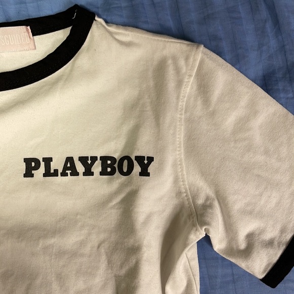PLAYBOY X MISSGUIDED CROP TEE - Picture 1 of 4